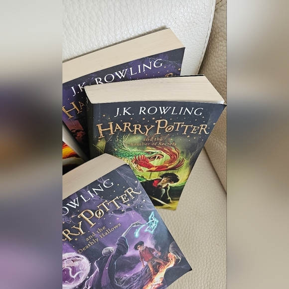 🪅HOST PICK🪅Harry PotterPaperback Book Set 7 J.K.Rowling Plus Bonus Pocket Book - Picture 3 of 7